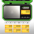 Digital Pocket Scale 200g/0.01g, Digital Scale Grams, Jewelry Scale, Coins Scale with 50g Cal Weights for Powder, Weed (Battery Included)-Fluoresc...