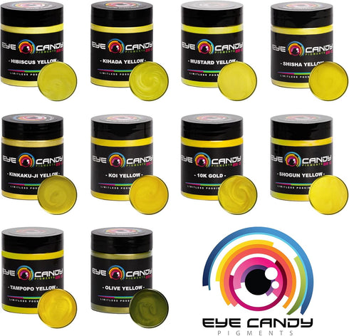 Mica Powder Pigment “Tampopo Yellow” (25g) Multipurpose DIY Arts and Crafts Additive | Woodworking, Epoxy, Resin, Natural Bath Bombs, Paint, Soap,...