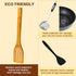 Wooden Spoons for Cooking 7-Piece, Kitchen Nonstick Bamboo Cooking Utensils Set, Durable and Healthy Bamboo Wooden Spatula Spoon for Cooking, Eisi...