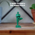 Yoga Joes Series 1 Green Toy Soldiers, Set of 9 Army Men Yoga Pose Figurines - Decor for Desk, Office, Classroom, Home, or Studio - Zen Meets GI J...