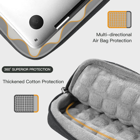 360° Protective Laptop Sleeve for 15.6-16.1 inch, Portable Bag for HP Dell Asus Acer Gaming Notebook Computer with Hard Shell Case, Water-Resistan...