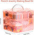 Peirich Jewelry Making Bead Kits, includes 44 Colors Embroidery Floss with Storage Box with Threads, Over 4900 Beads for Friendship Bracelets, Jew...