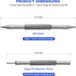 Spring Loaded Nail Set Tools,2-PCS Dual Head Nail Setter and Hinge Pin Punch Set, Hammerless 1/16?& 3/32?Spring Nail Set, Super Strong Force Door ...