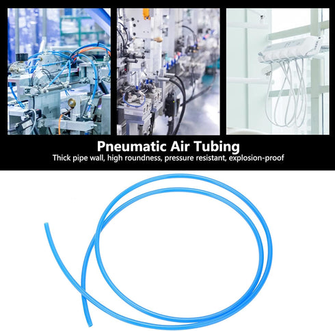 Pneumatic Hose Flexible Air Compressor TPU Tube Pipe for TPU0604 OD6xID4 Working Pressure 12bar(1m blue)...