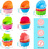 R HORSE 42 Pack Silicone Cupcake Molds Multi Flower-Shaped Baking Cups Non-Stick Cupcake Wrappers Holders Washable Cake Cups Liners Mold for Pan O...