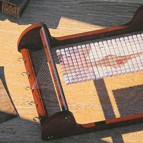 hobbyworker The Wooden Bead Loom Kit with Tweezer and 3 Bags Seed Beads for Jewelry Making Tool,Make Bracelets Necklaces Keychains and Belts...