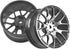 4Pack HIRCQOO Metal Wheel Rims 12mm Hex Hub Compatible with 1/10 On-Road Racing Touring Drift Car Tamiya TT-01 Kyosho RedCat Sakura D4 XIS HSP 1/1...