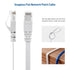 Cable Matters Cat6 Snagless Long Flat Ethernet Cable 50 ft in White with Nail-in Cable Clips...