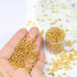 Bala&Fillic Clear Golden Lined Color 4mm Seed Beads About 1400pcs in Box 6/0 Glass Craft Seed Beads for Jewelry Making, Hole 1.2mm (Clear Golden L...