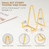 Plate Holder Easel Display Stand - 4.5 Inch Twisted Metal Wire Plate Stands - Picture Frame Stand - Tabletop Easels for Display Decorative Plates ...