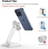 CreaDream Phone Stand for MagSafe Charger, Foldable Adjustable Charging Stands Holder for Desk, Compatible with iPhone 15 14 13 12 Pro Max, Pro, P...