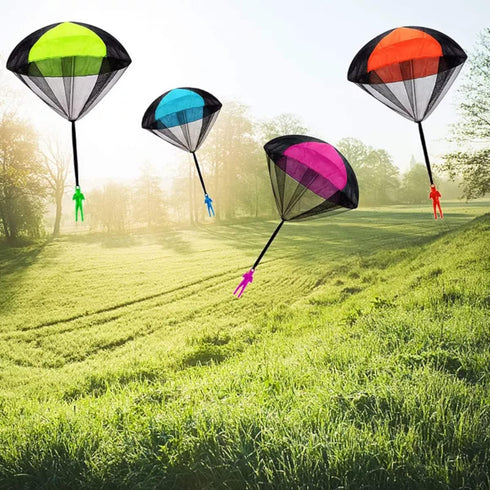 Ven-Trap Parachute Toy, Tangle Free Throwing Toy Parachute, Outdoor Children's Flying Toys, No Battery nor Assembly Required (4 Pieces Set)...