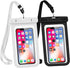 Universal Waterproof Case, 2 Pack IPX8 Waterproof Phone Lanyard Dry Bag with Neck Strap for iPhone 15 14 13 12 11 XS Pro Plus Galaxy S22 S23 Edge ...
