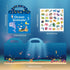 214 PCS Ocean Animals Reusable Sticker Books for Kids, 6 Sheets Reusable Stickers for Toddlers, Cute Waterproof Toddler Stickers Age 3+, Window Cl...