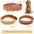Mino Dog Collar Real Leather and Colorful Weaving Belt Made, Adjustable Buckle, Soft and Safety for Small Medium Large Dogs(Harris, Small) CG81029...