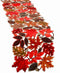 Simhomsen Embroidered Leaves Table Runner for Thanksgiving, Fall or Autumn Harvest Decorations, Dresser Scarf (14 × 53 inches)...