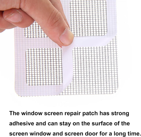 Window Screen Repair Patches, Screen Door Repair Kit for Window Screen and Screen Door Tears Holes, 10 Patches, 4"x 4"(10cm x 10cm)...