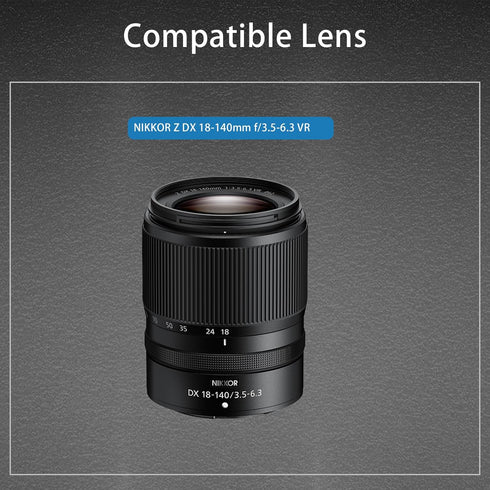 HB-101 Lens Hood for NIKKOR Z DX 18-140mm f/3.5-6.3 VR Replaces HB-101 Lens Hood...