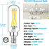 Mlambert 12 Pack Dimmable T6 LED Bulbs,4W Equal 40W e12 Candelabra Bulb 5000K,Clear 4W E12 Edison Bulb for Chandelier,Light Bulb E12 Candelabra Bu...