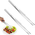 Stainless Steel 2 PCS 12 Inch Tongs with Serrated Tips for Cooking & Baking...