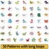 Incentive Stickers Dinosaur Stickers Adorable Dinosaurs Cute Dinosaur Stickers for Kids Waterproof Laptop Stickers Pack Classroom Prizes Teacher R...