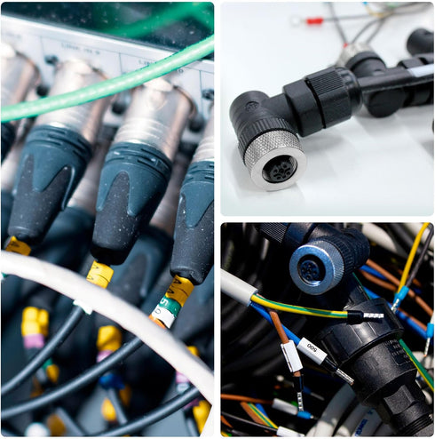 MECCANIXITY 4 Pin M12 Male & Female Aviation Wire Connector, 4 Set Waterproof IP67 Circular Connector for Networks Instruments Computer...