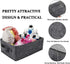 Small Basket Shallow Storage Baskets Felt Storage Basket Bin Long Narrow Basket for Towels Dog Cat Toys Office Supplies Dippers Baby Toys Storage ...