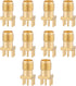 10Pcs SMA Female Jack Connector Brass PCB Clip Mount SMA Female Base...