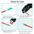 Heat Shrinkable Ring Terminals - Marine Grade Ring Connectors - Waterproof Eyelet Type Wire Connectors Insulated Electrical Crimp Wire Terminals (...