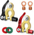 2PCS Battery Terminal Connectors, Quick Release Disconnect Battery Terminals, Positive Negative Battery Cable Ends for Automotive RV Boat(Copper)...