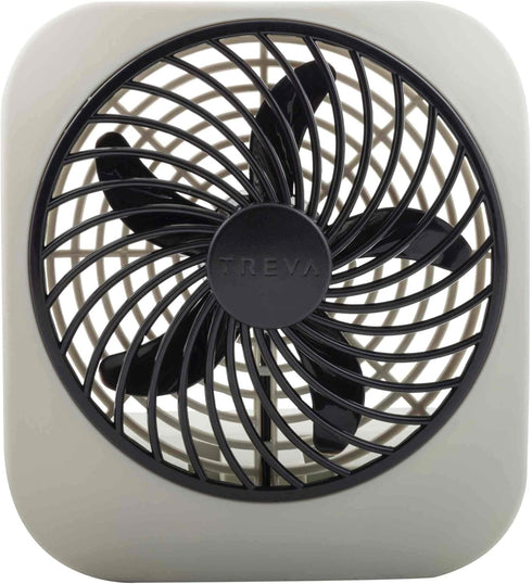 O2COOL Treva 5 Inch Battery Powered Fan Portable Desk Fan 2 Cooling Speeds with Compact Folding & Tilt Design Cubicle Accessories Small Portable (...
