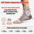 3Pairs Plantar Fasciitis Socks - Neuropathy Socks - Ankle Compression Sleeve - Toeless Compression Socks with Foot/Arch Support for Heel Spurs, Fo...