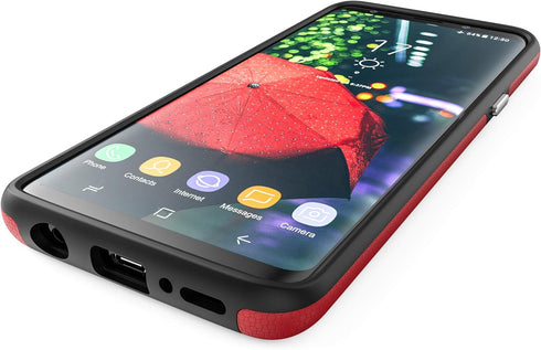 Crave Dual Guard for Samsung S9 Case, Shockproof Protection Dual Layer Case for Samsung Galaxy S9 - Red...