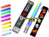 LIGHTSABER CHOPSTICKS LIGHT UP STAR WARS LED Glowing Light Saber Chop Sticks REUSABLE Sushi Lightup Sabers Removable Handle Dishwasher Safe 8 Colo...