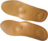 Thin Leather Insoles for Men Arch Support Insoles for Pain Relief Heel Spurs Plantar Fasciitis Orthotic Insoles for Men Thin Shoe Soles with Semi-...