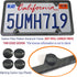 Aootf Front License Plate Mounting Kit-Universal Front Plate Holder Adapter Bumper Bracket & Carbon Fiber Style License Plate Frame, Anti-Theft Sc...