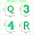 72 PCS Iron on Letters Numbers Patches, Embroidered Patches Letters A-Z Numbers 0-9 Applique for Clothes, Dress, Hat, Jeans, DIY Accessories, Gree...