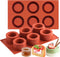 JOERSH 2Pcs Cookie Shot Glass Mold 6-Cavity Round Silicone Mold for Chocolate, Candy, Pudding, Mousse Dessert, Ice Shot Glass Mold...