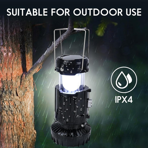 2024 Upgrade Solar Powered Camping Lantern with Fan - Stay cool and well-lit during outdoor adventures with This versatile lantern featuring a bui...