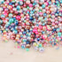 ABS Colorful Acrylic Round Beads Imitation Faux Pearls String NO Hole 4-10MM Mixed Color for Craft DIY Jewelry Making (6MM Mix Color(About 900pcs)...