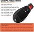 3 Button Key Fob Compatible for Dodge Challenger, Charger, Grand Caravan, Chrysler 300, RAM 1500 2500 3500 Keyless Entry Remote Replacement for M3...