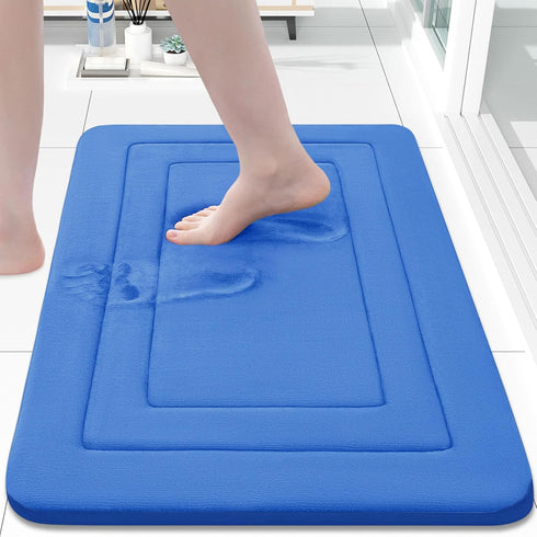 Arotive Memory Foam Bathroom Rug Mat 24x16, Ultra Soft and Absorbent Bath Mat, Machine Wash Dry, Comfortable Bath Rug Carpet for Bathroom Floor, T...