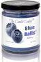 Two Blue Balls - Blueberry Scented - 6 Ounce Jar Candle - 40 Hour Burn...
