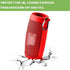 Silicone Case Cover for JBL Charge 5 Waterproof Portable Bluetooth Speaker, Protective Soft Skin Rubber Carrying Travel Pouch with Strap & Carabin...