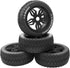 ShareGoo OD 4.52" 1/8 RC Buggy Rubber Tires Tyre w/ 5 Spoke Plastic Rim 17mm Hex Compatible with Arrma Kyosho Exceed RC Traxxas Redcat HSP HPI 1/8...
