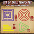 15 Pcs Spell AOE Damage Template Translucent Acrylic Area of Effect Spell Templates Set Include 5 Cube 4 Circle 2 Cone 4 Line Templates for Gifts ...