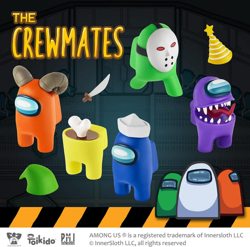 P.M.I. Among Us Crewmate Figures | 5 Among Us Toys Out of 16 Collectibles in 1 Pack | Among Us Merch Incl. The Peeled and The Clogged | 1 Hidden I...
