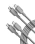 Anker 240W USB C to USB C Cable (2Pack,10ft), USB C Charger Cable Fast Charge for iPhone 15, MacBook Pro 2020, iPad Pro 2020, iPad Air 4, Samsung ...