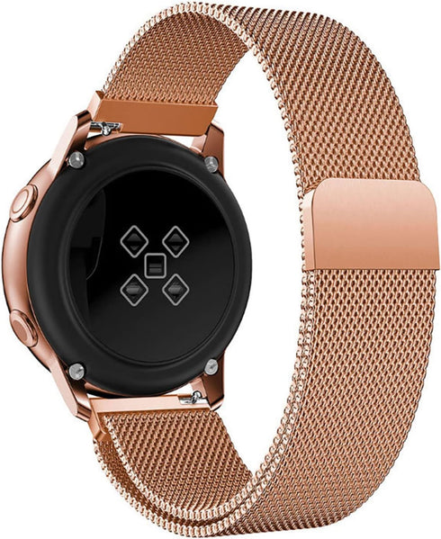 Compatible with Galaxy Watch 3 45mm/Samsung Galaxy Watch 46mm/Gear S3 Frontier/Classic Band, 22mm Stainless Steel Strap Replacement for Pro/Samsun...