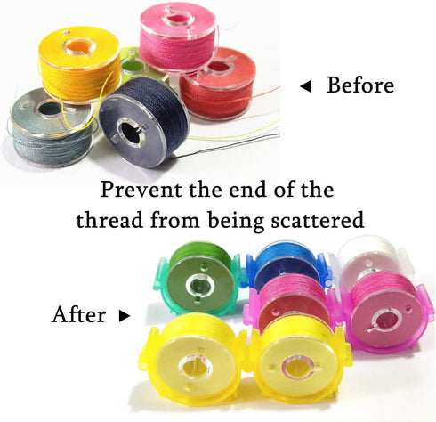 YEQIN 100 pcs/Pack Sewing Bobbin Small Clips Sewing Tool Clip Accessory Bobbin Holder Clips Colorful Thread Clips Holder Tool...